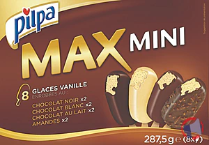 Rappel produit 8 Mini Bat Vanille Chocolat 400mL PILPA PILPA