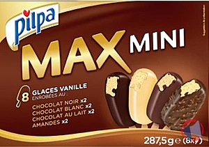 Rappel produit 8 Mini Bâtonnets Vanille divers Chocolats, PILPA PILPA