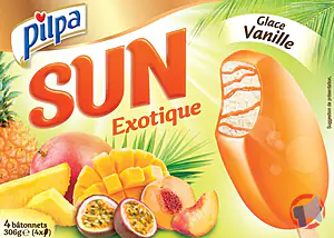 Rappel produit Pilpa Batonnets SUN Vanille - exotique X 4 PILPA