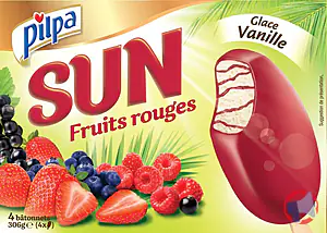 Rappel produit Pilpa Batonnets SUN Vanille - Fruits rouges X 4 PILPA
