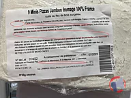 Rappel produit Mini Pizza Jambon Fromage ECOMIAM LA PIZZA DE MANOSQUE (photo numéro 1)