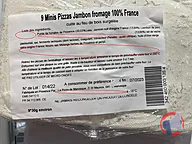 Rappel produit Mini Pizza Jambon Fromage ECOMIAM La Pizza de Manosque