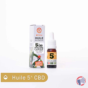 Rappel produit Huile de chanvre CBD 5 % - spectre large Les Planteurs Alsaciens