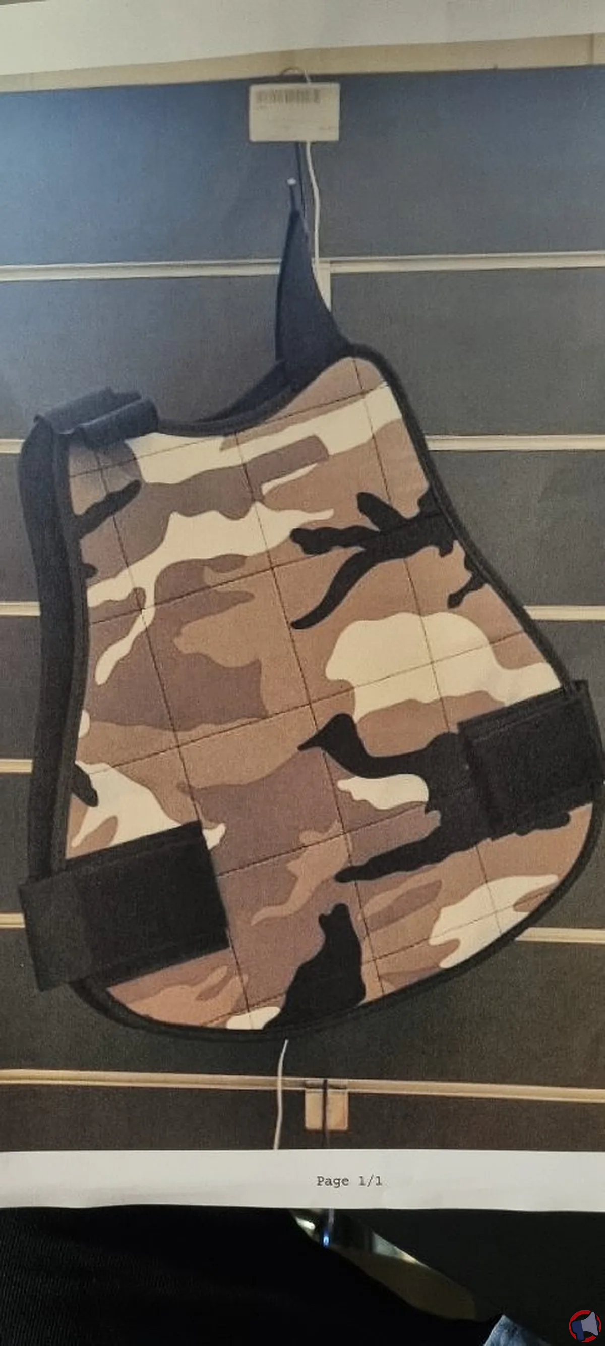 Rappel de produit : Plastron de protection paintball pour risque de blessures externes