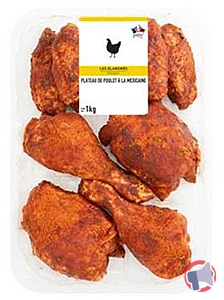 Rappel produit PLATEAU POULET A LA MEXICAINE 1KG