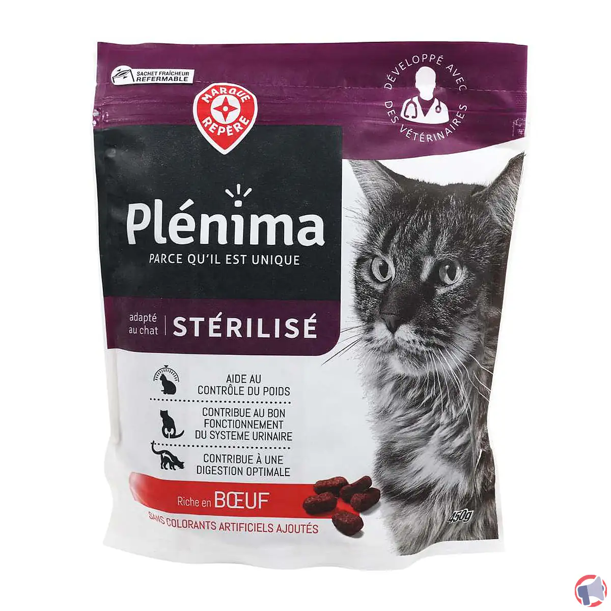 Rappel de croquettes pour chat stérilisé de la marque Plenima : présence de salmonelles