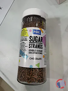 Rappel produit SUGAR STRANDS EDIBLE SUGAR DECORATIONS CHOCOLATE - vermicelles en sucre goût chocolat PME