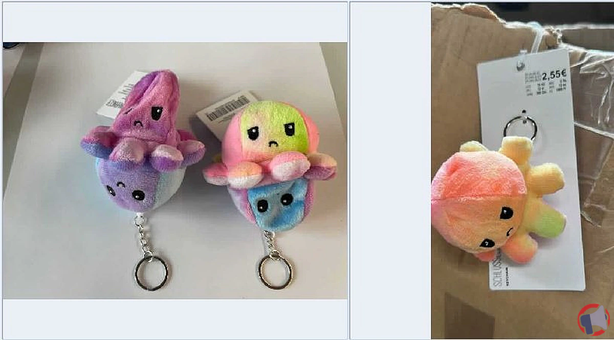 Porte-clé peluche poulpe reversi : rappel, risques et que faire