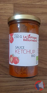 Rappel produit Sauce Ketchup Bio Le Potager de Beaumesnil
