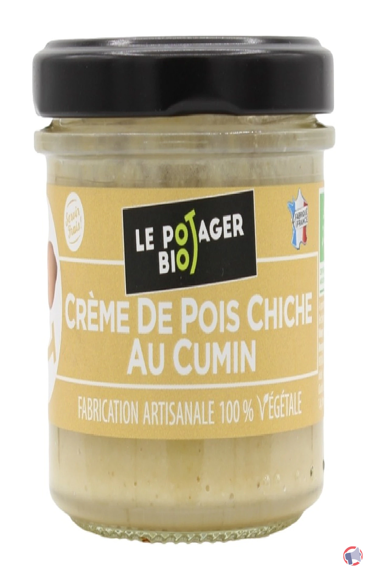 Rappel de produit : crème pois chiches 190g de la marque Le Potager Bio