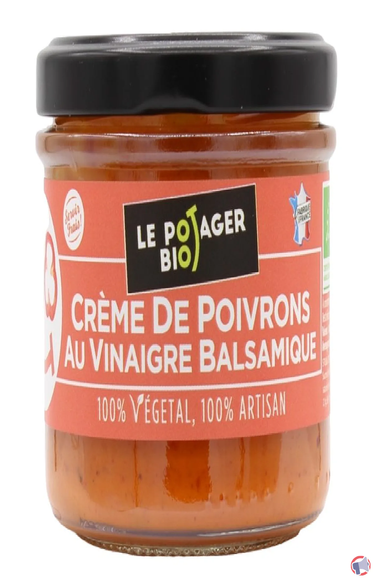 Rappel de produit : crème poivrons 190g de la marque le potager bio