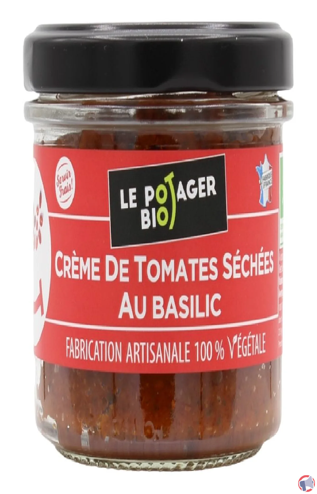 Rappel de produit : crème tomates séchées 190g de la marque Le Potager Bio