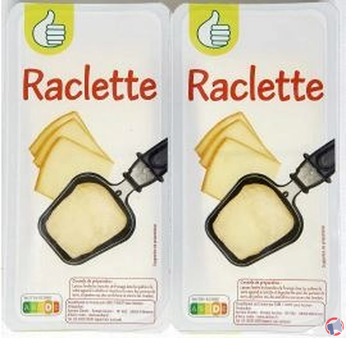 Rappel produit : pouce fromage raclette 2x400g