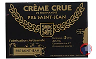 Rappel produit CREME CRUE 40%MG "PRE SAINT JEAN FROMAGERIE DU VAL DE SIENNE" (photo numéro 1)