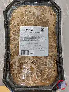 Rappel produit TERRINE A LA LIQUEUR DE SAPIN BBC 2.5KG Premier Plateau