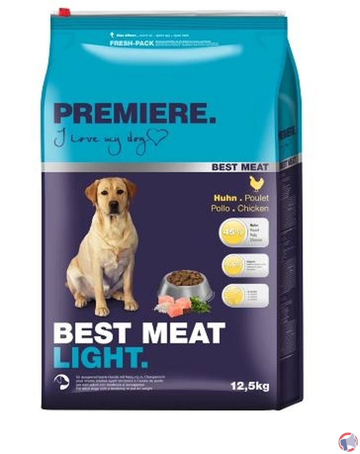 Rappel de produit : PREMIERE Best Meat Light Poulet 12,5 kg pour risque de salmonellose