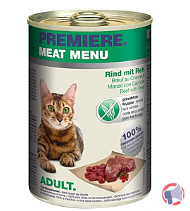 Rappel produit PREMIERE Meat Menu Adult Rind mit Reh PREMIERE