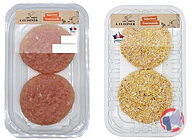 Rappel produit 2 FILETS DE POULET FACON HACHE, 2 HAUTS DE CUISSE DE POULET HACHE PANE LES PRÊTS A CUISINER (photo numéro 1)