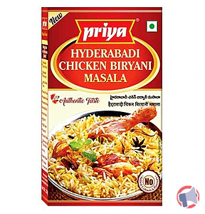 Rappel produit HYDERABADI CHICKEN BIRYANI MASALA 50g PRIYA