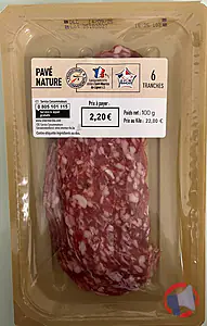 Rappel produit Pavé nature 6TR 100g PRODUCTEURS ET COMMERCANTS