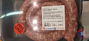 Rappel produit Produit de saucisserie (chair à farcir et saucisses)