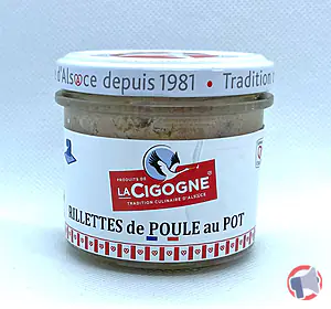 Rappel produit Rillettes de poule au pot 100g PRODUITS DE LA CIGOGNE