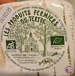 Rappel produit carre du tertre , le villersois , creme fraiche , beurre les produits fermier du tertre