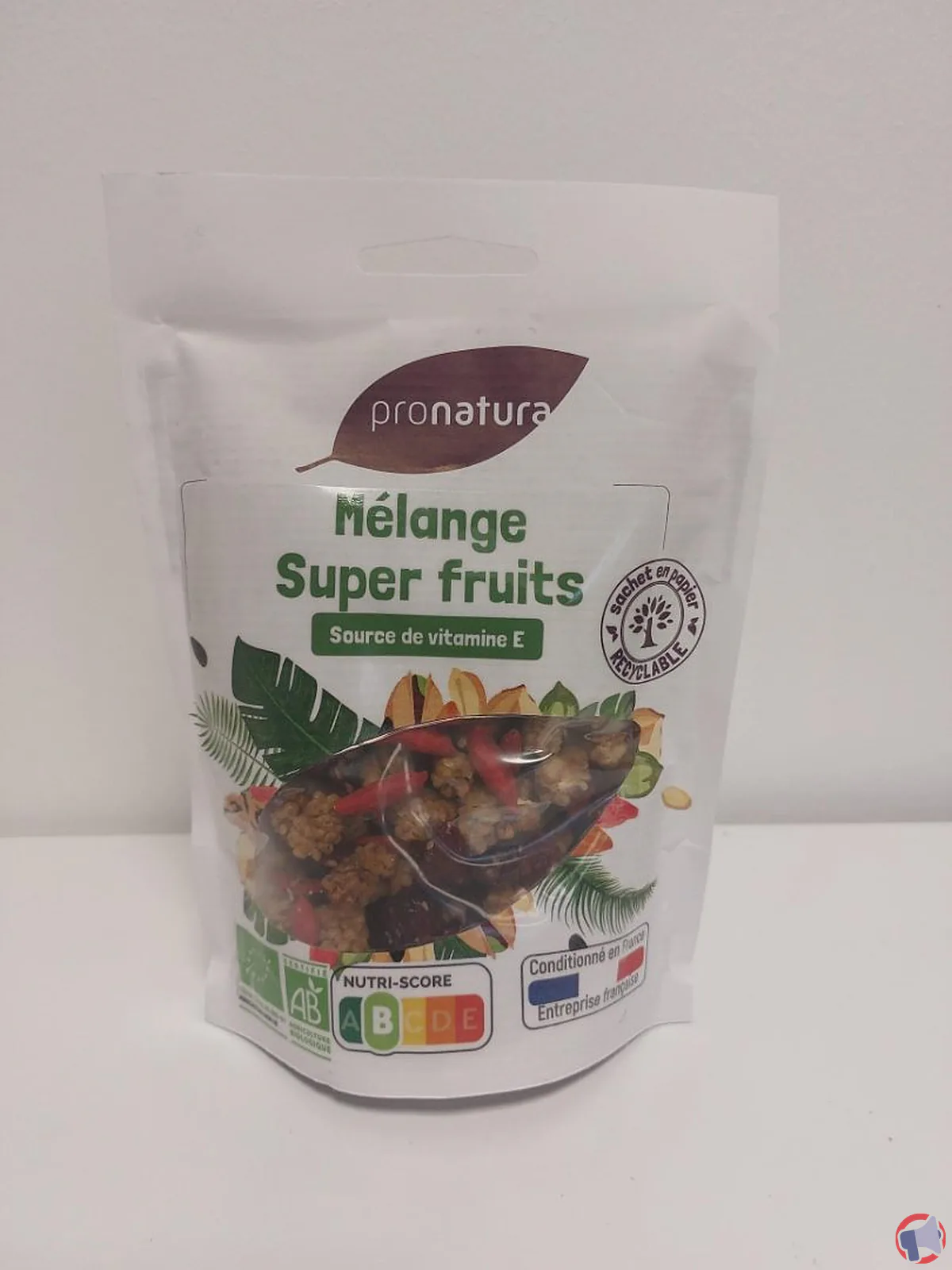 Rappel de produit : Mélange super fruits de la marque ProNatura