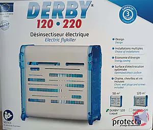 Rappel produit DERBY 120 DESINSECTISEUR ELECTRIQUE PROTECTA