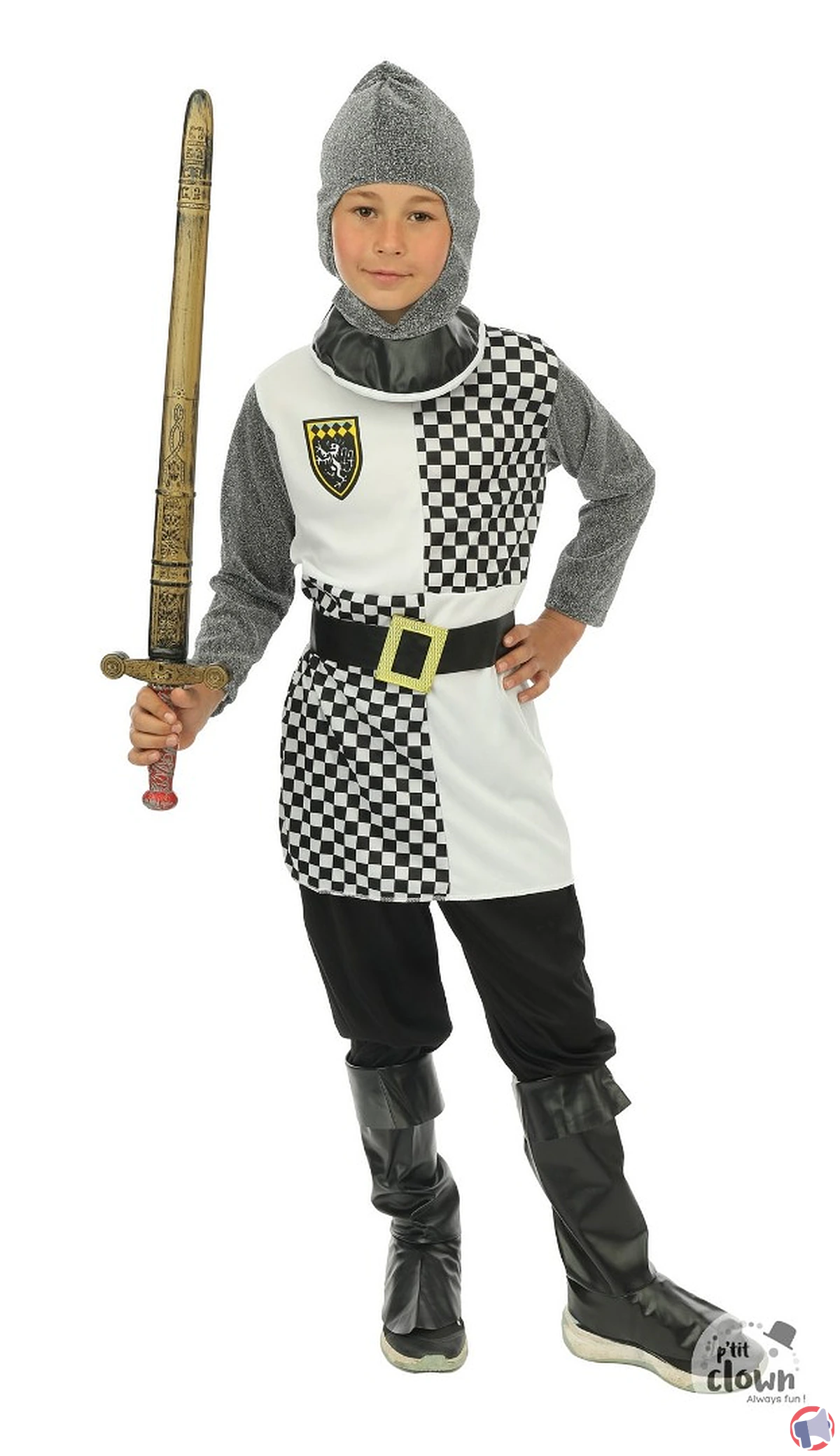Rappel produit : costume chevalier enfant de P'tit Clown
