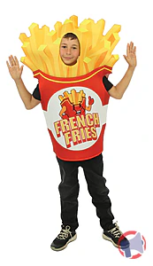 Rappel produit Costume frites - enfant - taille unique P'tit Clown
