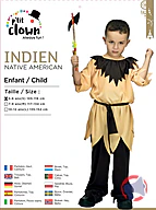 Rappel produit P'tit Clown INDIEN NATIVE AMERICAN 5-6 ans