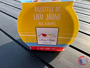 Rappel produit Rillettes de Lieu Jaune Aux Agrumes les ptites cabines