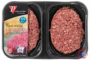 Rappel produit 2 STEAK HACHE 125G 5% CHAROLAIS PUIGRENIER