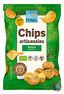 Rappel produit Chips de pommes de terre artisanales romarin sel marin 120 g Pural - Bio c'est la Vie