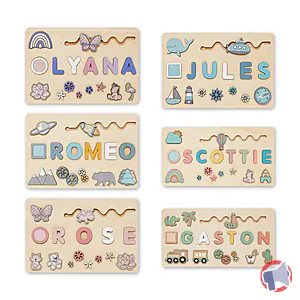 Rappel produit Puzzle en Bois Personnalisé avec Prénom – Cadeau Éducatif et Ludique