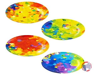 Rappel produit Art de vivre - Set de 4 assiettes à dessert - Palette Pylones