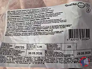 Rappel produit FILET DE POLULET NATURE QUALIKO