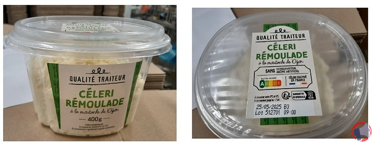 Rappel produit : céleri rémoulade de Qualité Traiteur potentiellement contaminé