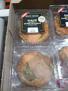 Rappel produit Feuilleté croustillant gourmet aux saumons QUALITE TRAITEUR