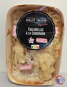 Rappel produit TAGLIATELLE A LA CARBONARA Qualité Traiteur