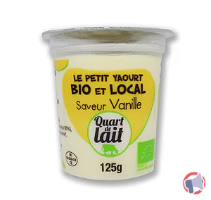 Rappel produit YAOURT BIO AROME VANILLE QUART DE LAIT 125 G QUART DE LAIT