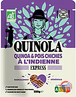 Rappel produit Quinoa Express & Pois chiches à l'Indienne QUINOLA (photo numéro 1)