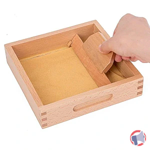 Rappel produit Plateau de Sable Montessori pour Formation des Lettres: Apprentissage Tactile et Créatif Rabbit Bauble STORE