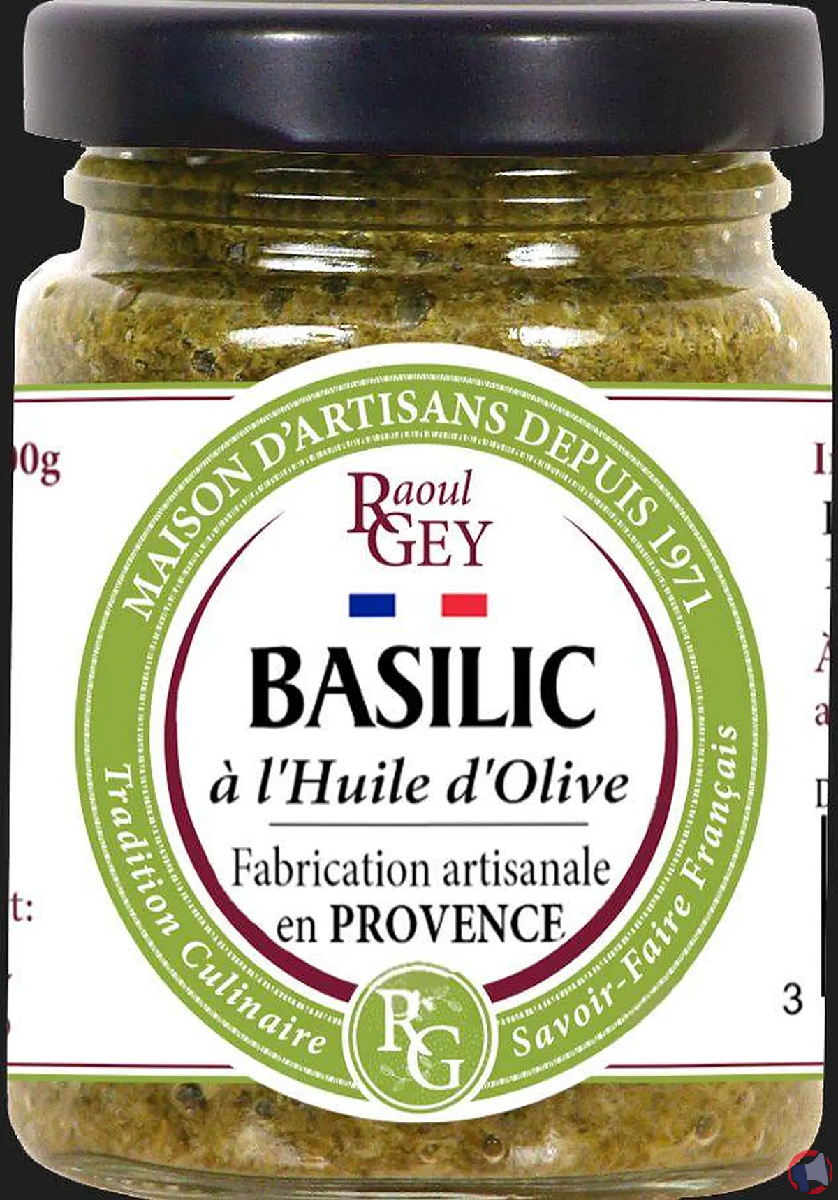 Rappel de produit : crème basilic à l'huile de Raoul Gey