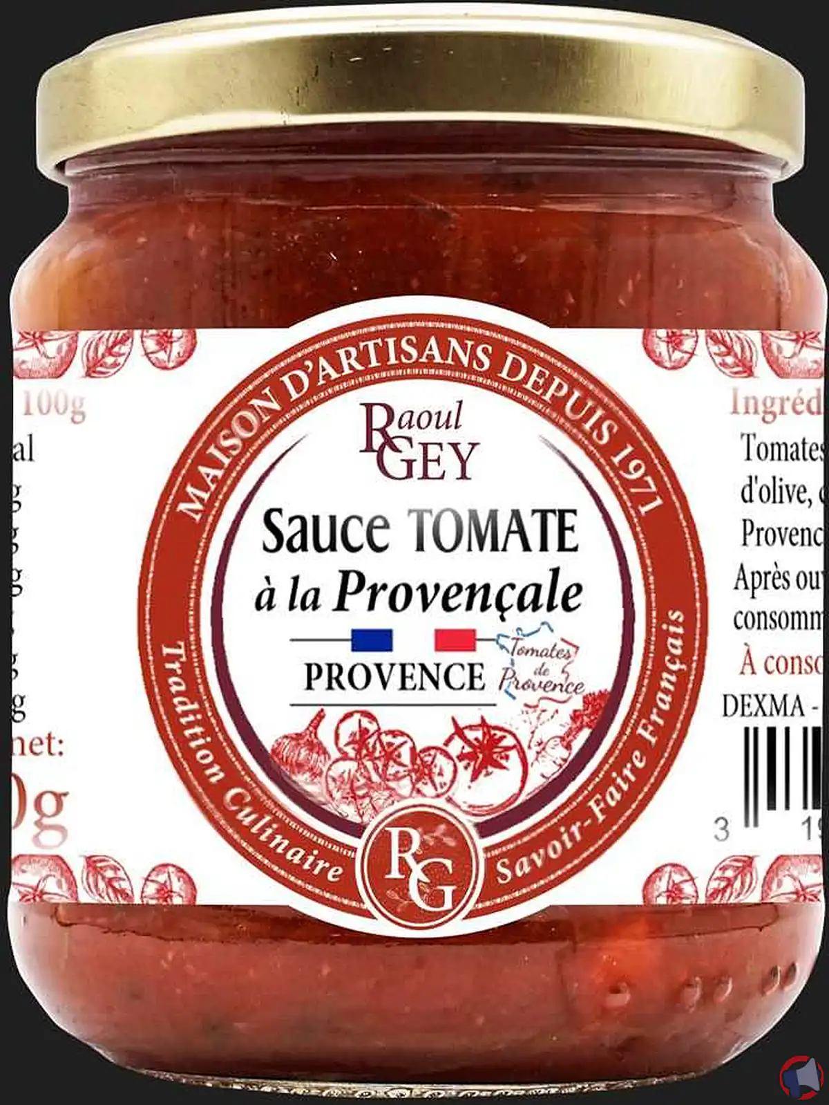 Rappel produit : sauce tomate provençale de la marque Raoul Gey