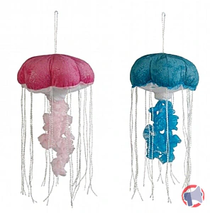 Rappel produit Peluche Jellyfish rose et bleue Ravensden