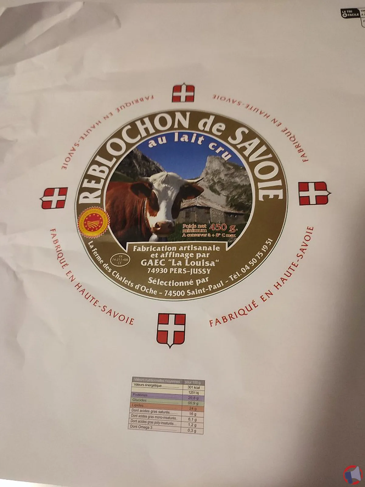 Rappel du reblochon savoyard au lait cru : risques et précautions