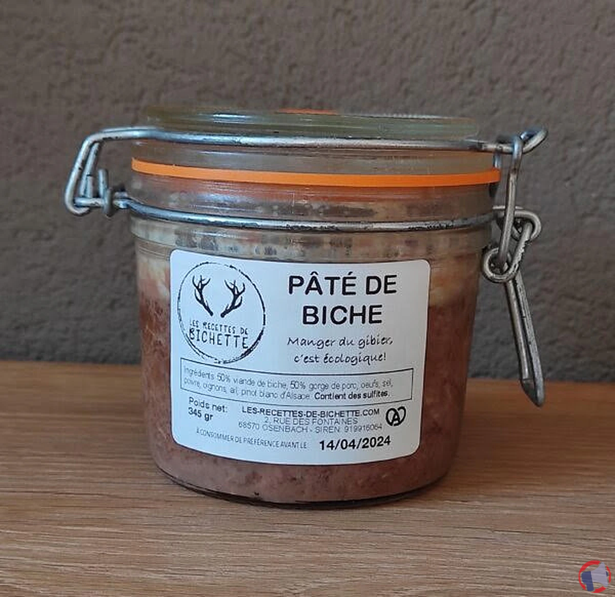 Rappel de produits : Les Recettes de Bichette retire ses pâtés de cerf, de biche, de daim et de chamois