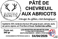 Rappel produit Pâté de chevreuil Les Recettes de Bichette (photo numéro 5)
